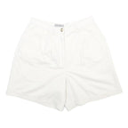 EDDIE BAUER Womens White Casual Cotton Shorts S W26 Relaxed Fit Summer