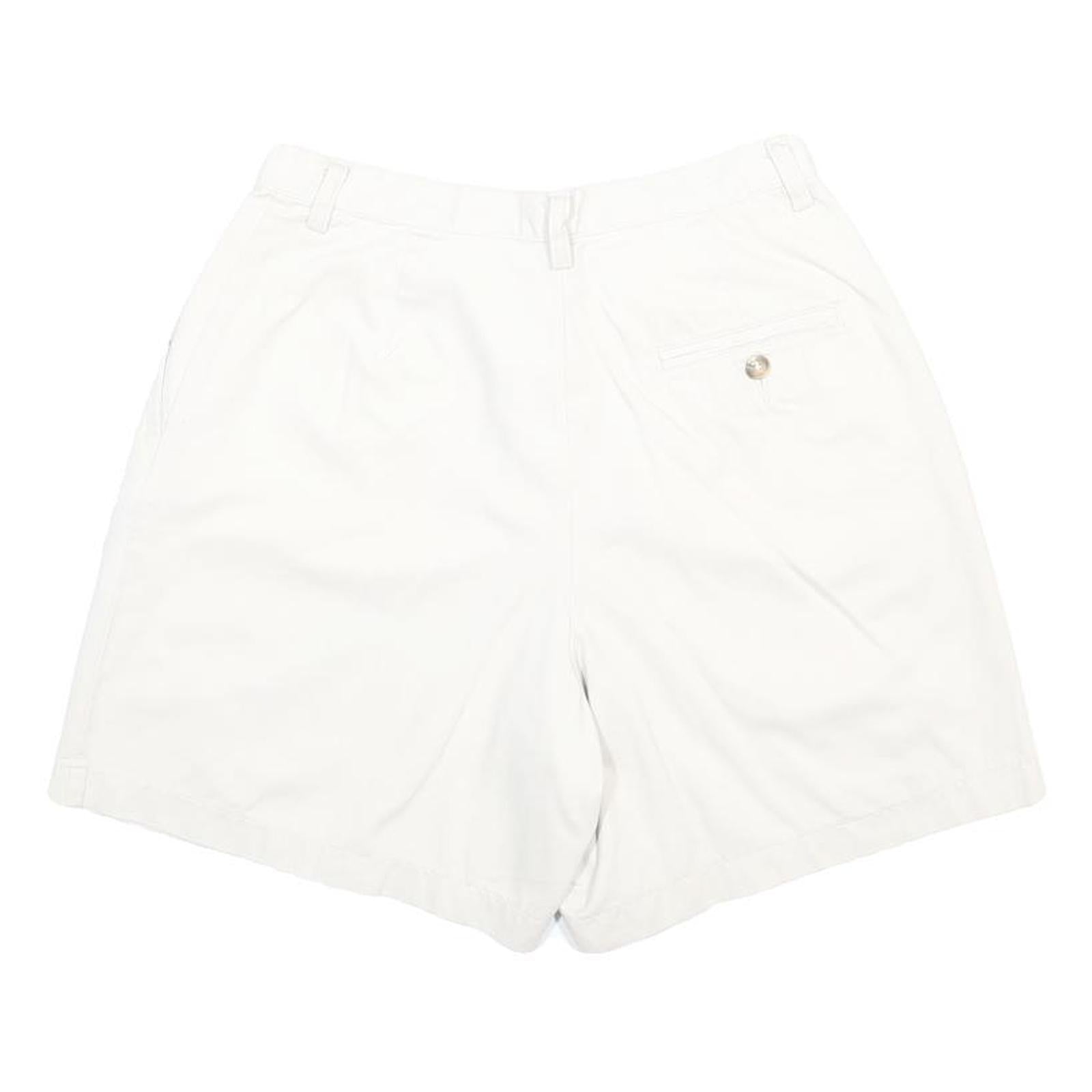 EDDIE BAUER Womens White Casual Cotton Shorts S W26 Relaxed Fit Summer