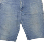 WRANGLER Mens Shorts Blue Denim Casual L W38 Cotton Blend Comfort Fit