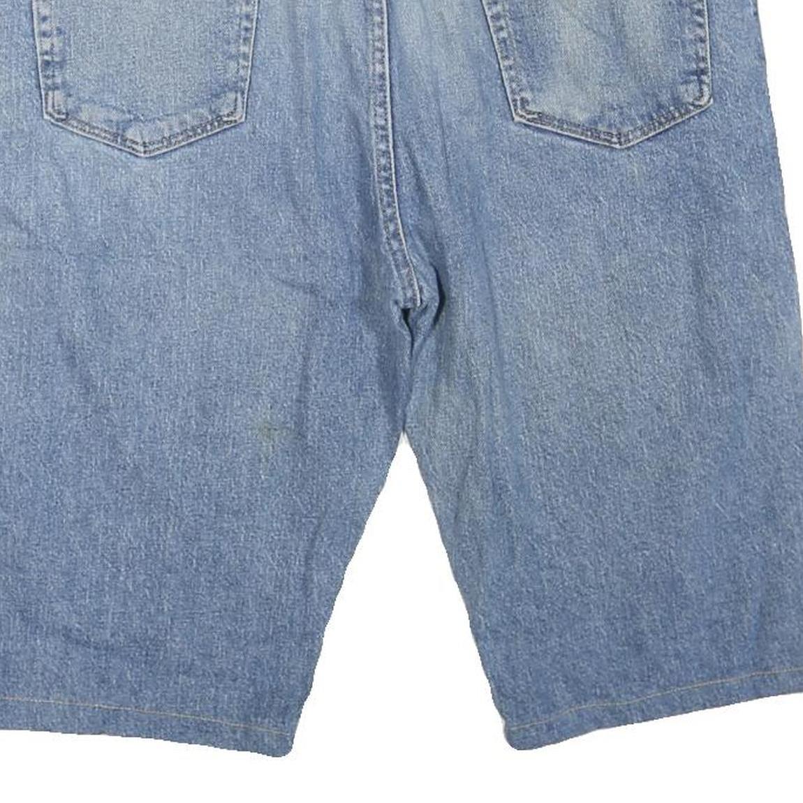 WRANGLER Mens Shorts Blue Denim Casual L W38 Cotton Blend Comfort Fit