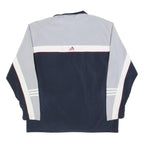 ADIDAS Mens Navy & Grey Colour Block Zip Jacket XL Polyester Sportswear Casual