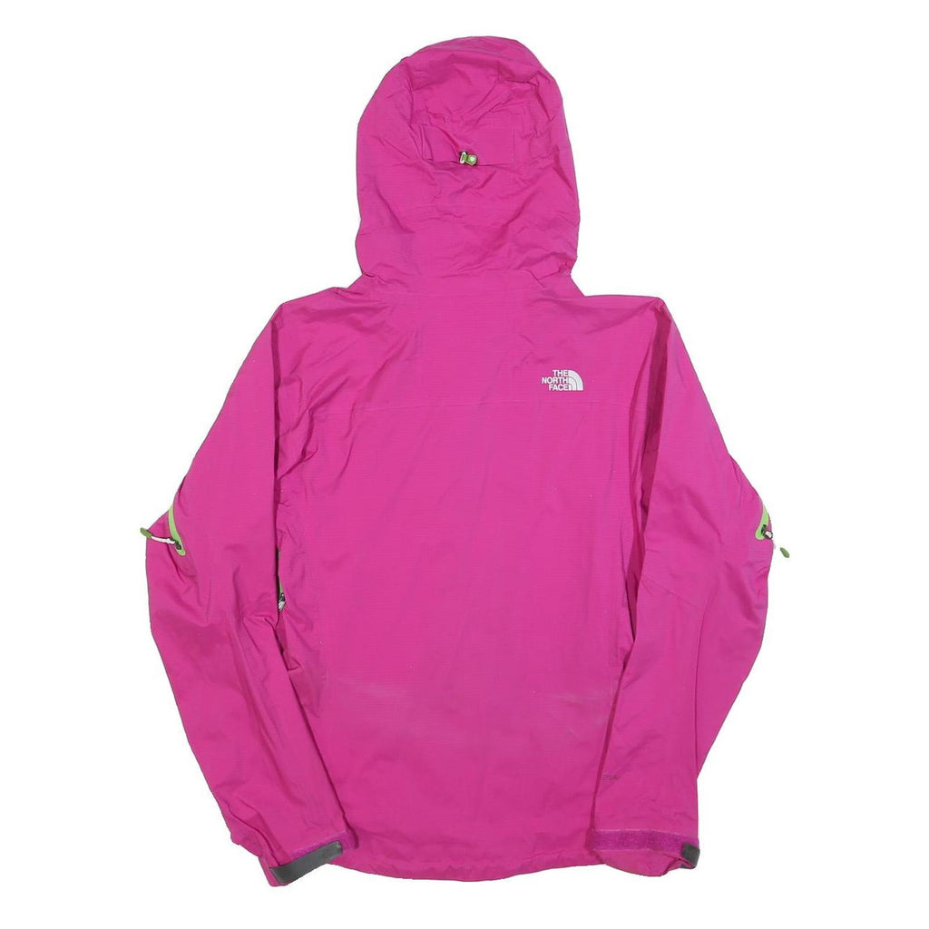 THE NORTH FACE Womens Pink & Green Outdoor Jacket S Synthetic Lightweight Zip