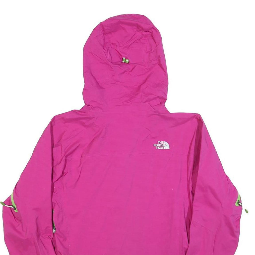 THE NORTH FACE Womens Pink & Green Outdoor Jacket S Synthetic Lightweight Zip