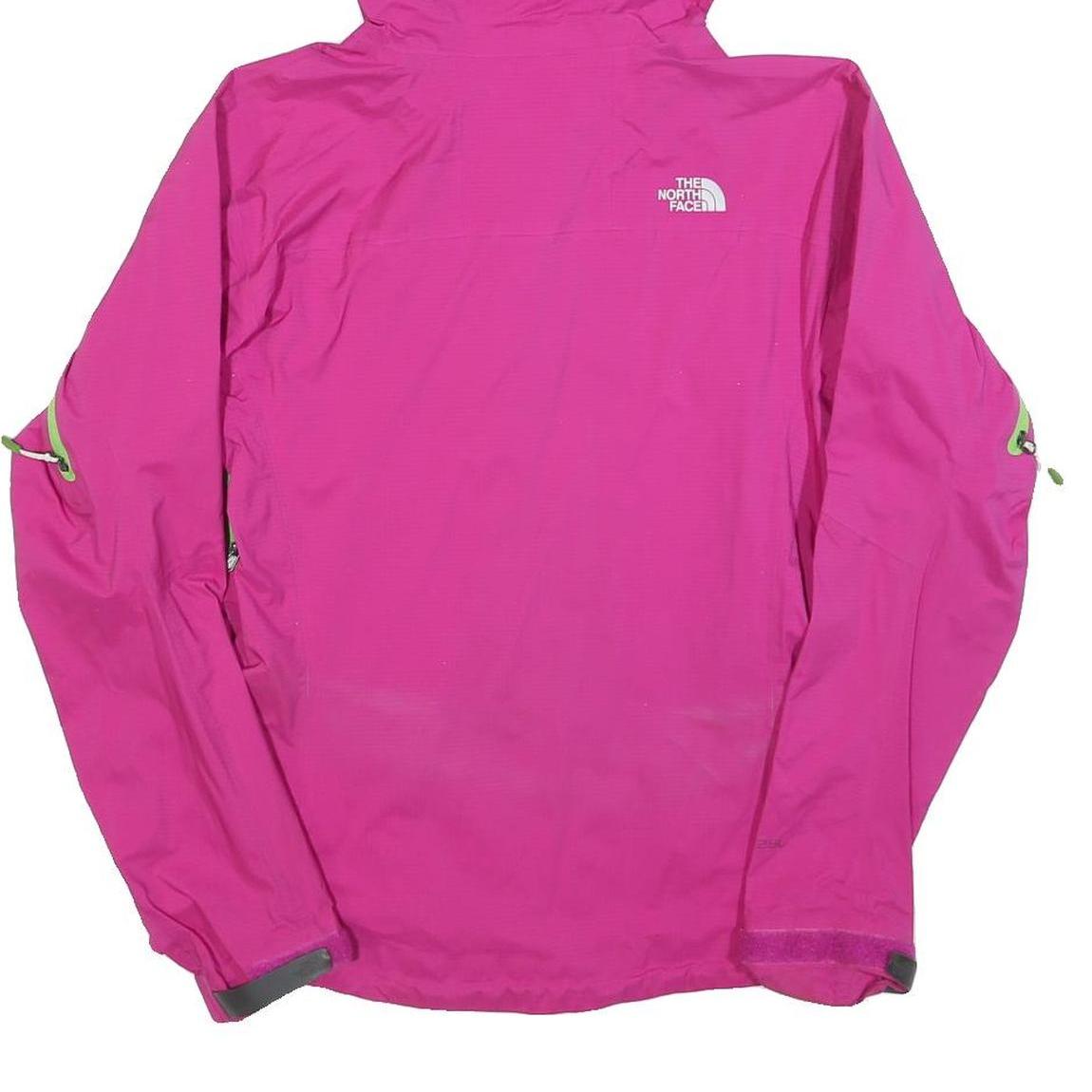 THE NORTH FACE Womens Pink & Green Outdoor Jacket S Synthetic Lightweight Zip