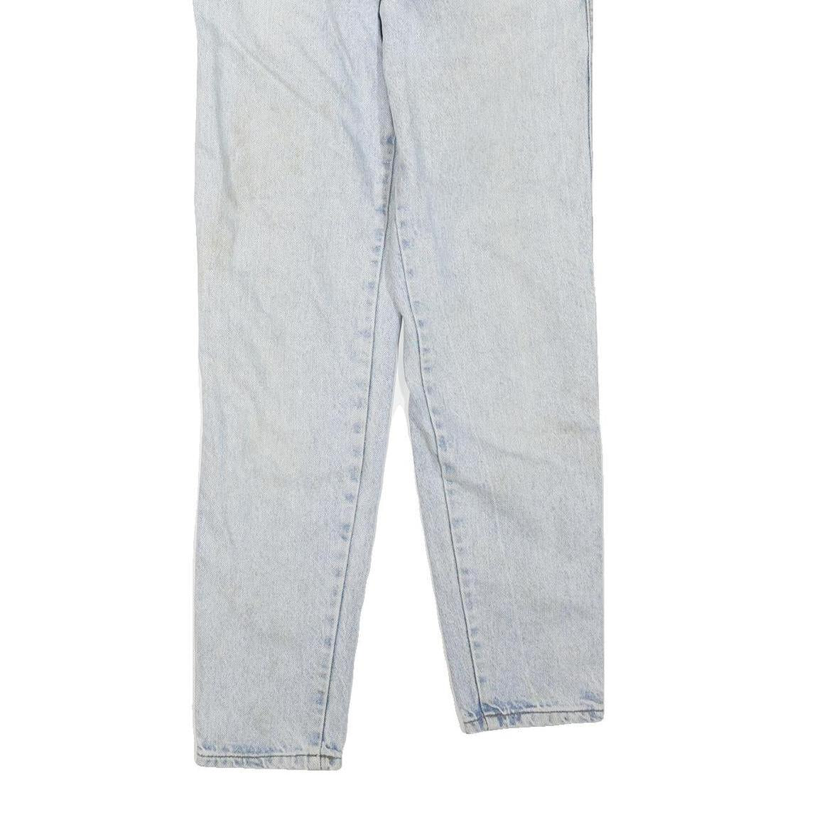 LEVI'S Womens Regular Fit Straight Blue Denim Light W24 L30 Cotton Blend Zip