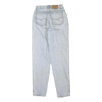 LEVI'S Womens Regular Fit Straight Blue Denim Light W24 L30 Cotton Blend Zip