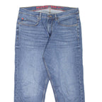 HUGO 340 Mens Jeans Blue Regular Tapered Stone Wash W34 L26
