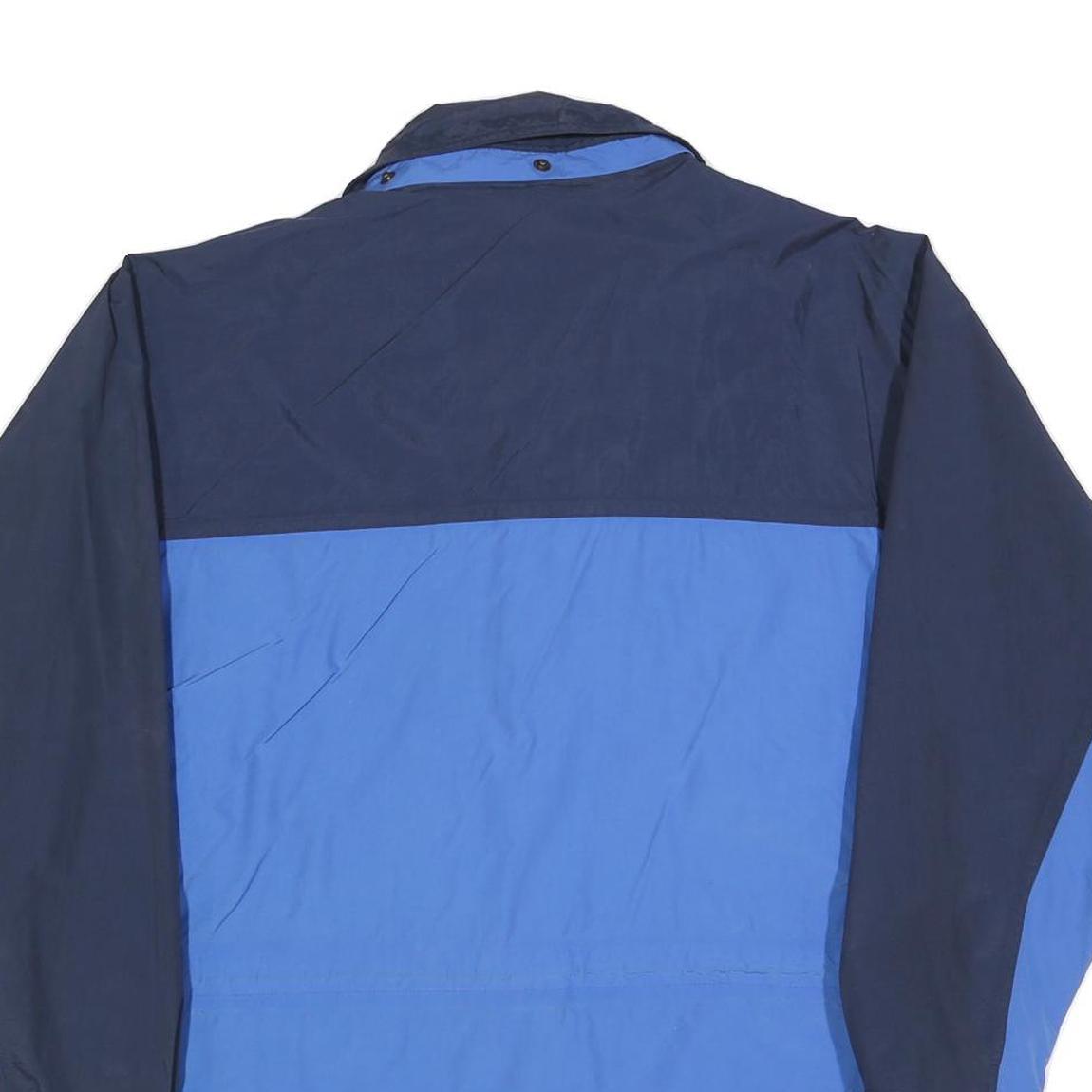 CLIQUE Mens Blue & Navy Zip Jacket M Polyester Blend Colourblock Casual Outdoor