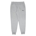 PUMA Mens Joggers Grey L W30 L28 Cotton Blend Slim Tapered Fit Casual Activewear