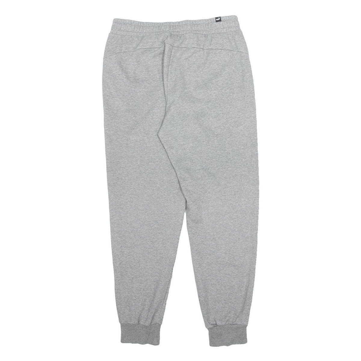 PUMA Mens Joggers Grey L W30 L28 Cotton Blend Slim Tapered Fit Casual Activewear