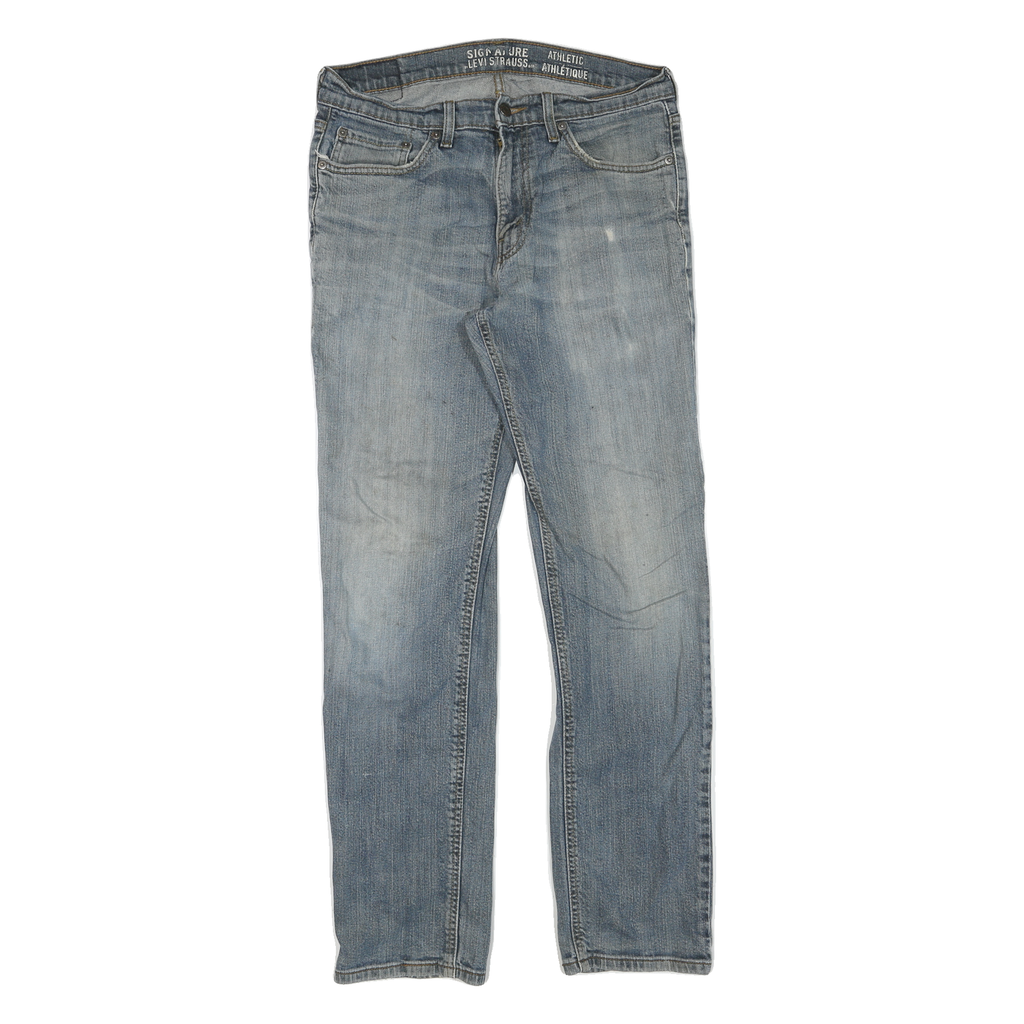 LEVI'S Womens Regular Fit Blue Denim Jeans W32 L31 Classic Zip Cotton Blend