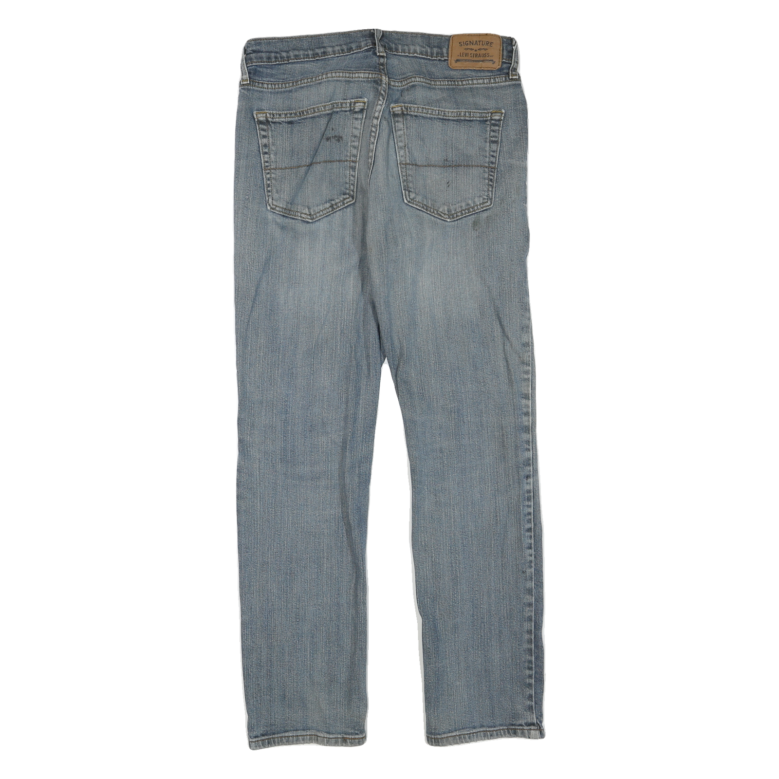 LEVI'S Womens Regular Fit Blue Denim Jeans W32 L31 Classic Zip Cotton Blend