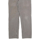 CARHARTT Relaxed Fit Mens Cotton Grey Workwear Trousers W30 L27 Zip Closure