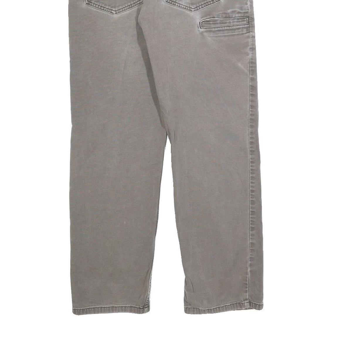 CARHARTT Relaxed Fit Mens Cotton Grey Workwear Trousers W30 L27 Zip Closure