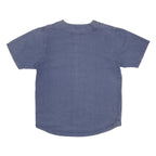STUSSY Mens Blue Cotton Baseball Style Shirt L Casual Button Front