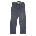 LEVI'S 501 Mens Jeans Blue Classic Straight Denim Medium W34 L34 Button Closure