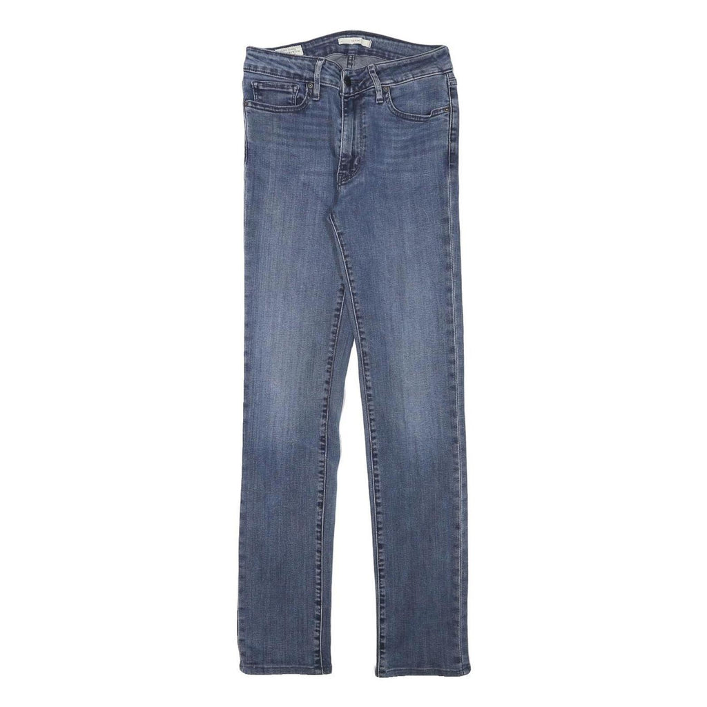 LEVI'S Womens Slim Blue Denim Classic W25 L29 Zip Jeans Stylish Comfort