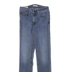 LEVI'S Womens Slim Blue Denim Classic W25 L29 Zip Jeans Stylish Comfort