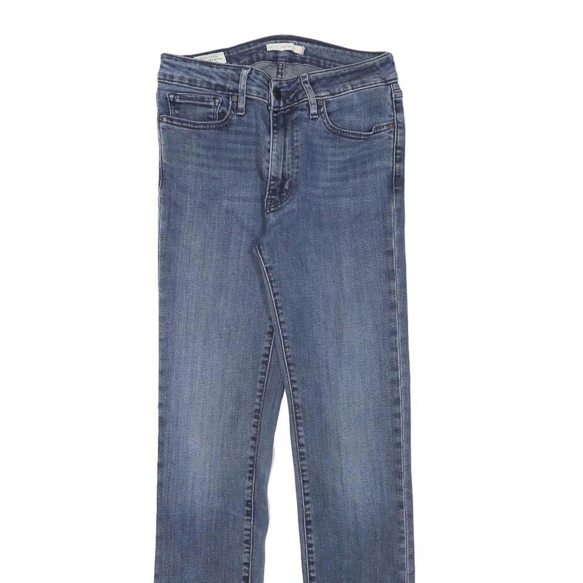LEVI'S Womens Slim Blue Denim Classic W25 L29 Zip Jeans Stylish Comfort