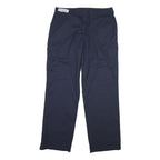 DICKIES Mens Cotton Navy Regular Straight Trousers W36 L32 Workwear Utility