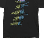 DISNEY Womens Black Powerline Stand Out Tour Graphic T-Shirt M Crew Neck Short