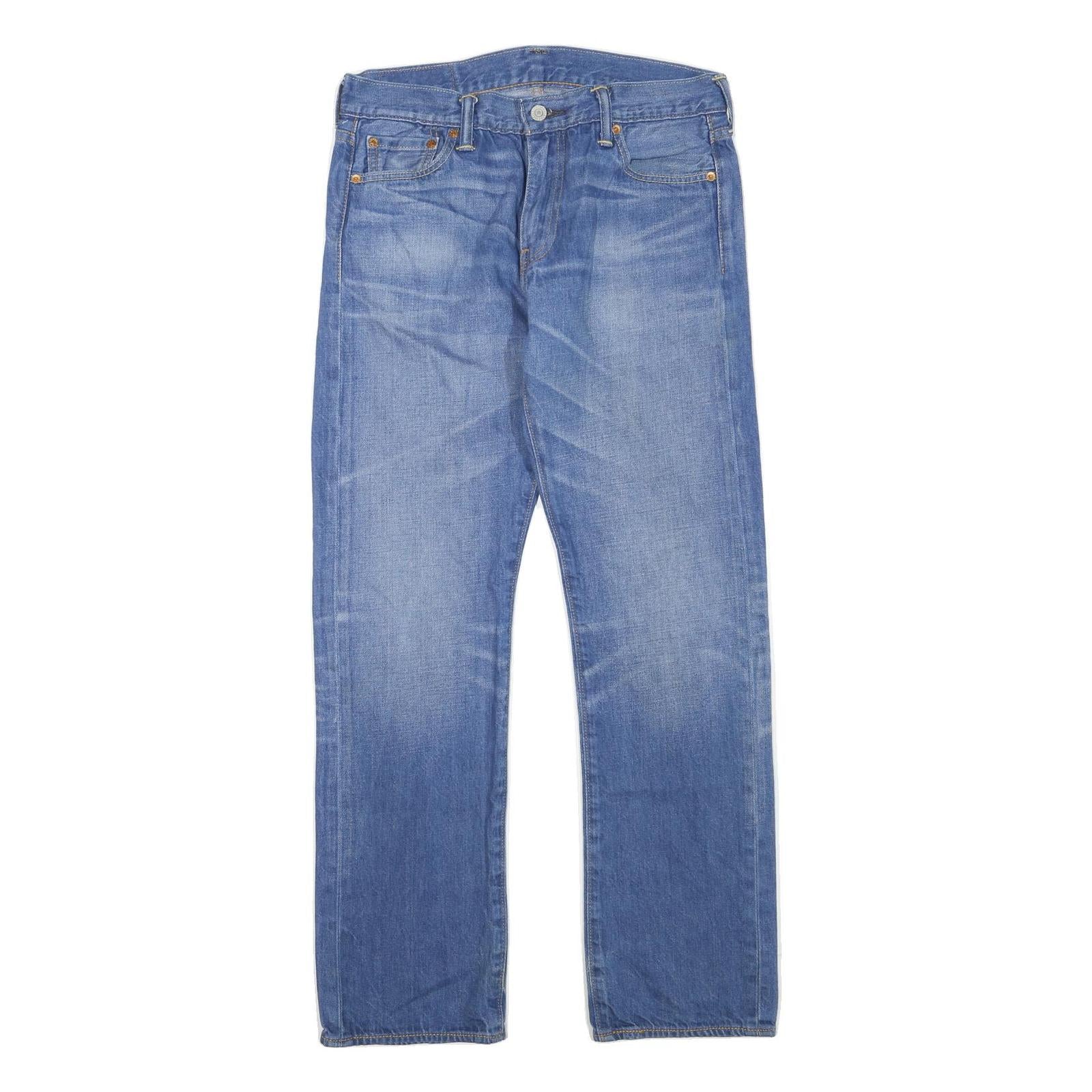 LEVI'S 504 Womens Jeans Blue Regular Straight Denim Medium W30 L30 Classic Fit