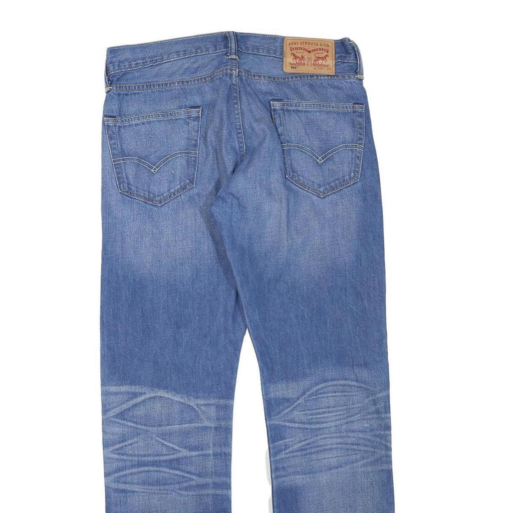 LEVI'S 504 Womens Jeans Blue Regular Straight Denim Medium W30 L30 Classic Fit
