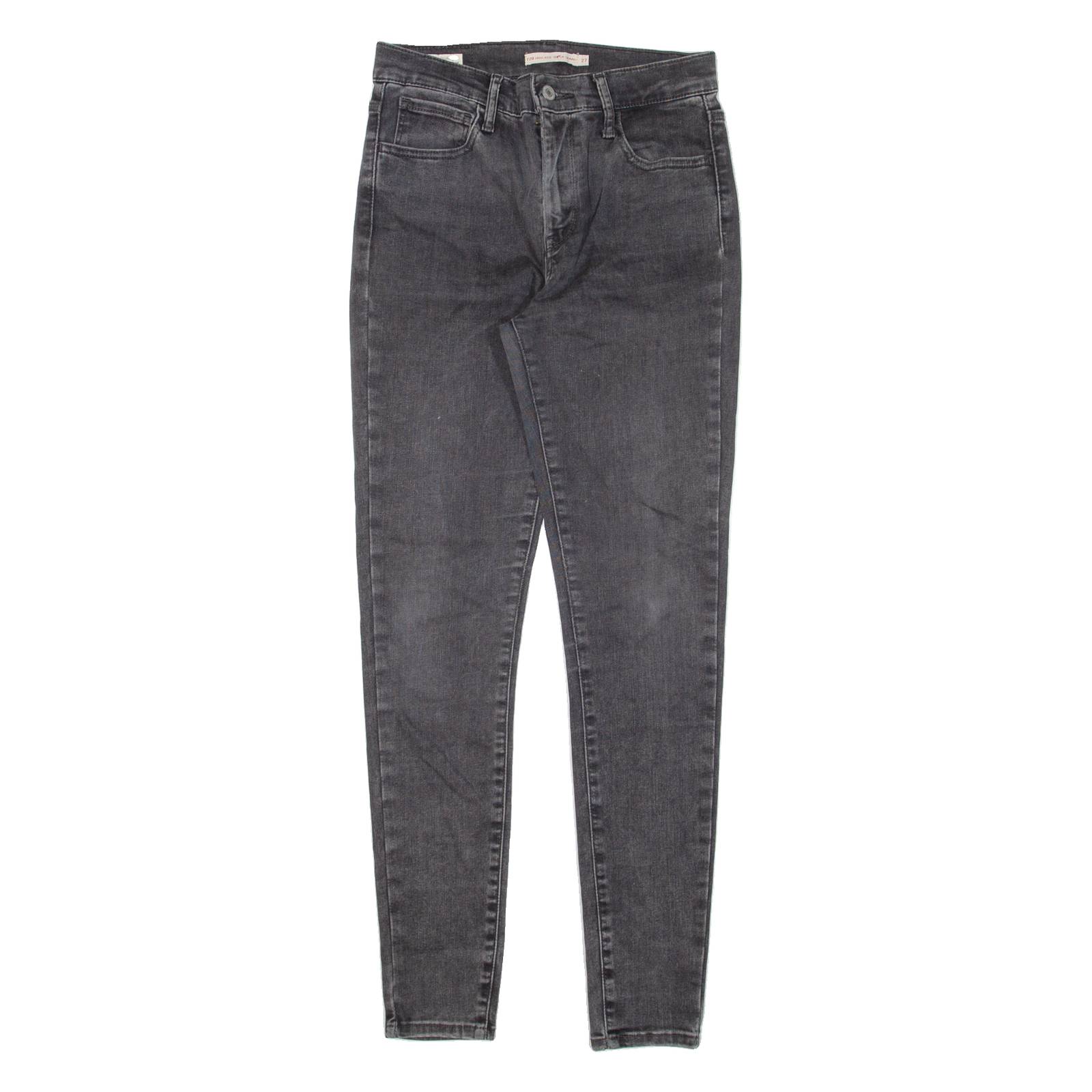 LEVI'S 720 High Rise Womens Jeans Black Slim Skinny W27 L29