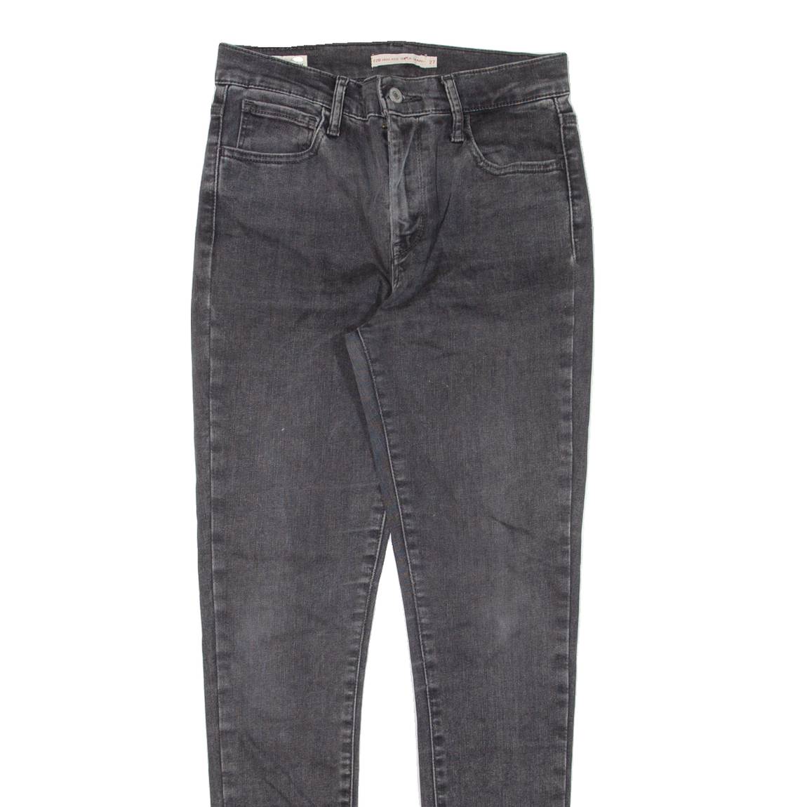 LEVI'S 720 High Rise Womens Jeans Black Slim Skinny W27 L29