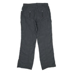 TCM Womens Relaxed Black Cargo Trousers W32 L32 Functional Zip Closure