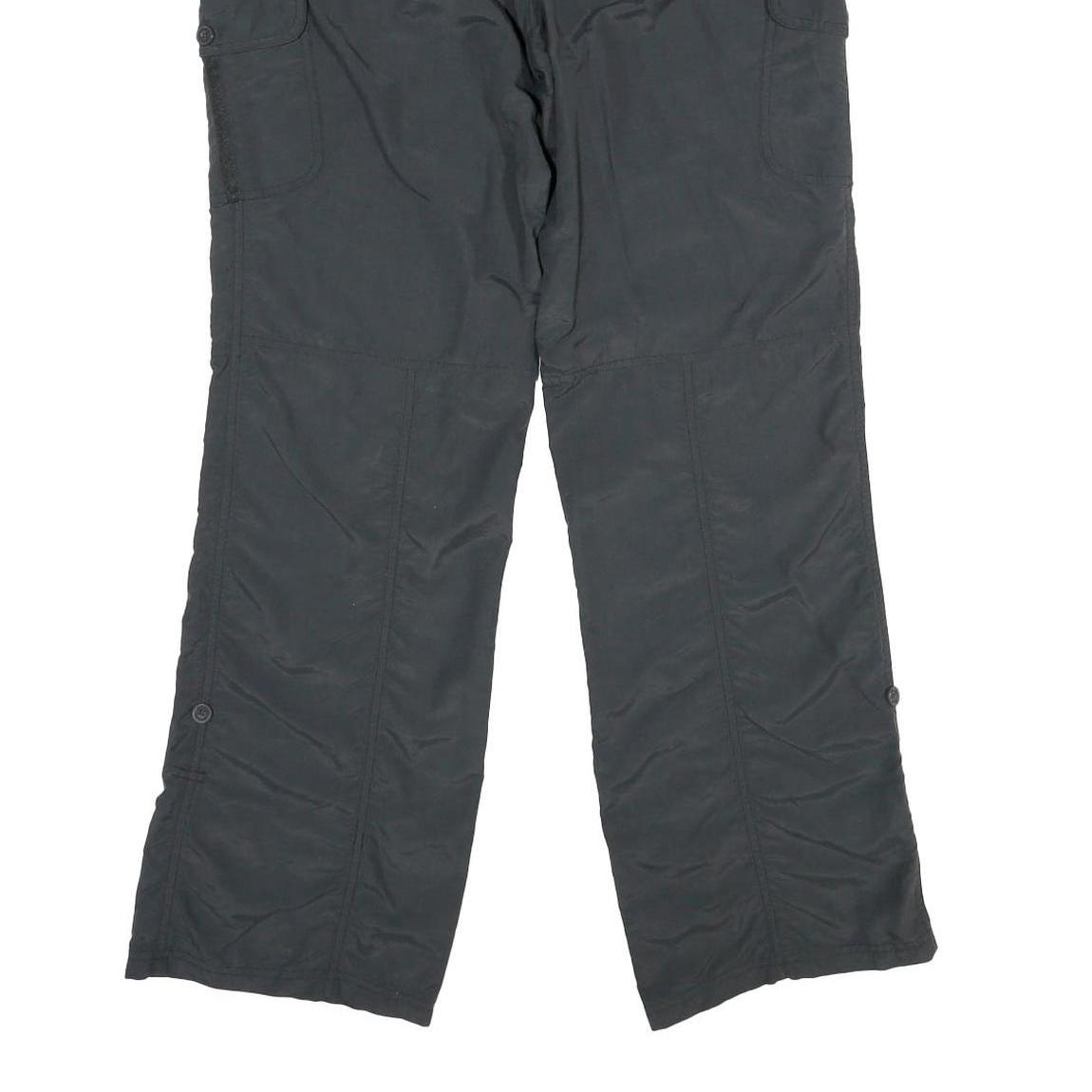 TCM Womens Relaxed Black Cargo Trousers W32 L32 Functional Zip Closure