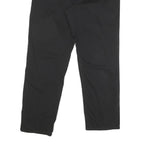 LAUREN RALPH LAUREN Womens Cotton Blend Black Regular Fit Straight Trousers W30
