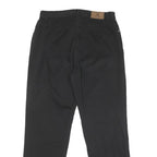 LAUREN RALPH LAUREN Womens Cotton Blend Black Regular Fit Straight Trousers W30
