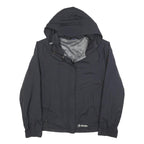 SHERPA Womens Black Outdoor Jacket L Polyester Zip Hooded Plain Lightweight