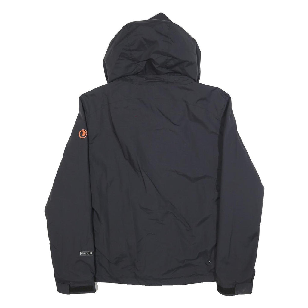 SHERPA Womens Black Outdoor Jacket L Polyester Zip Hooded Plain Lightweight