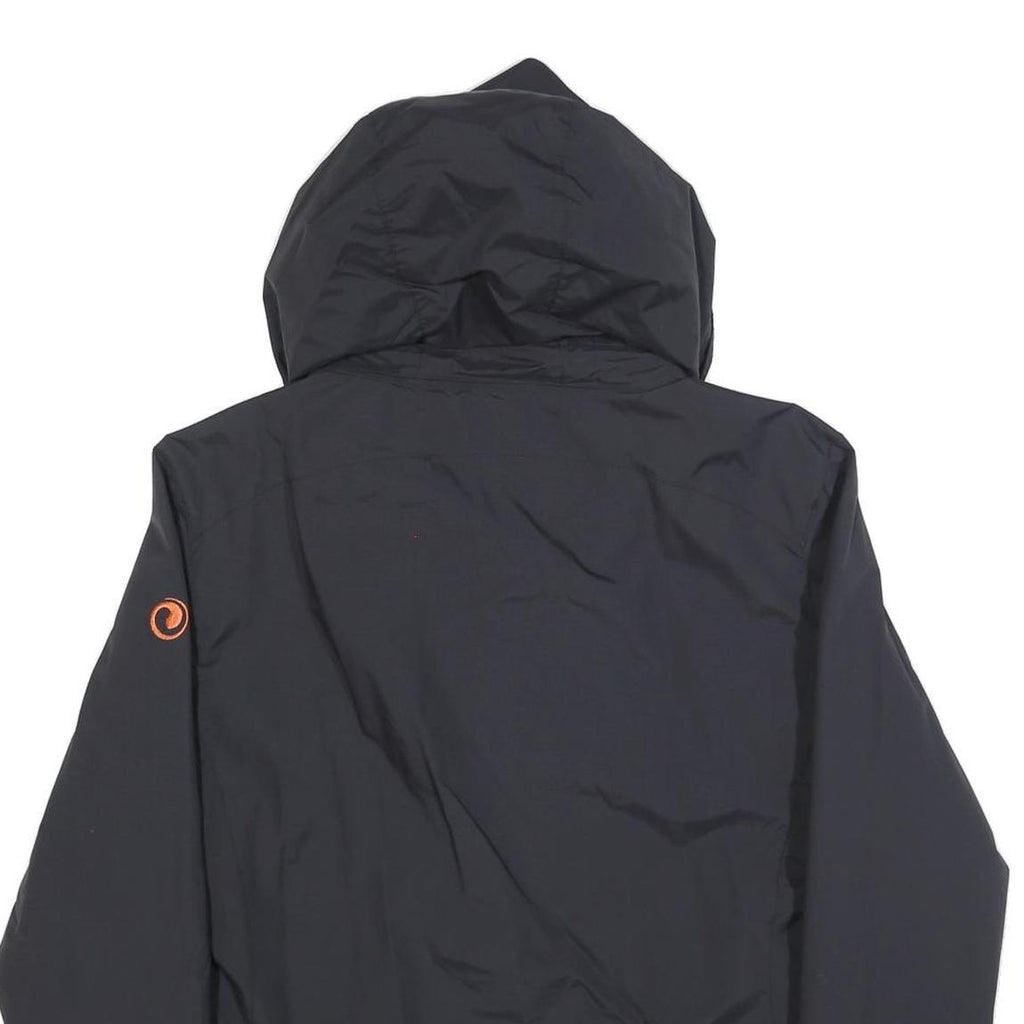 SHERPA Womens Black Outdoor Jacket L Polyester Zip Hooded Plain Lightweight