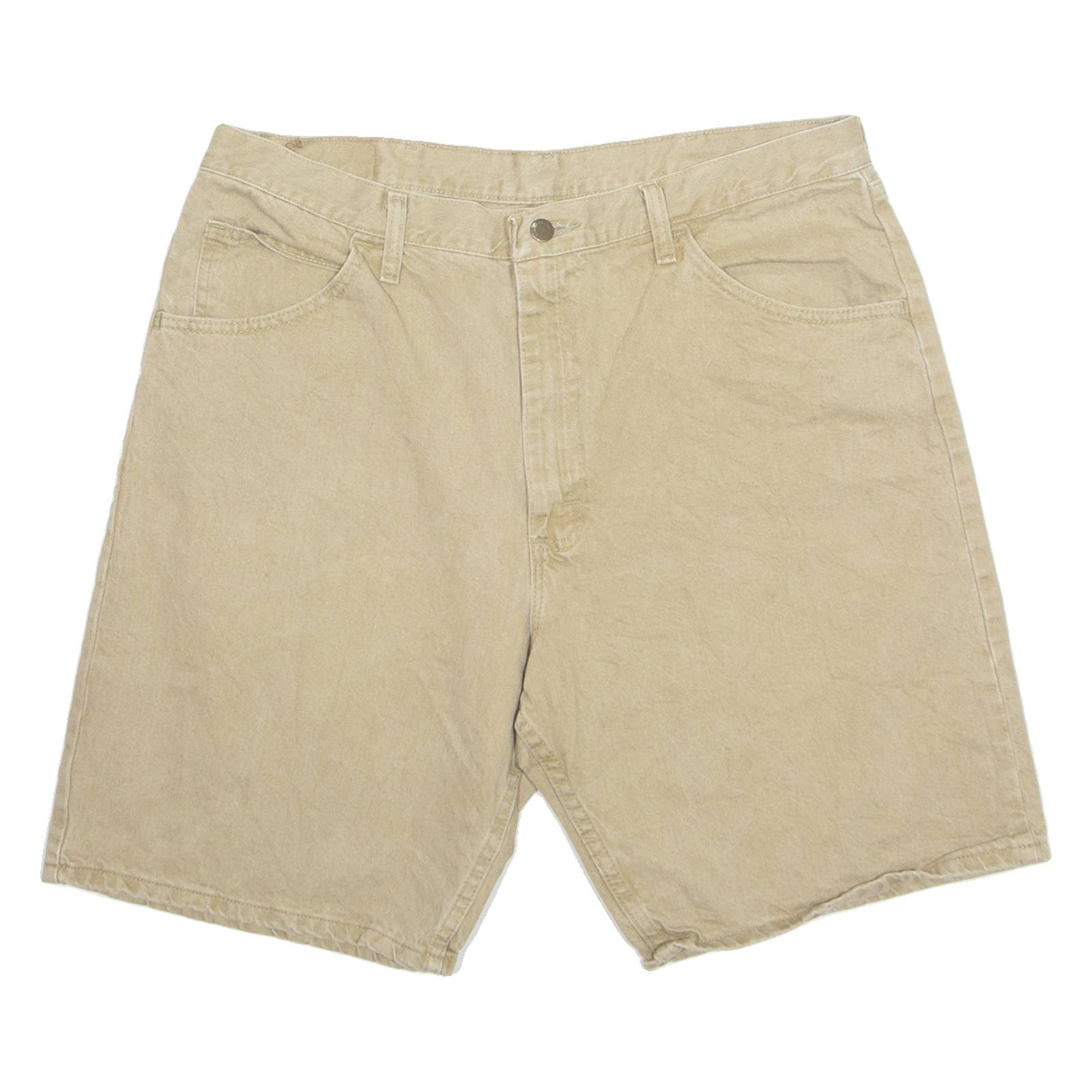 WRANGLER Mens Denim Shorts Beige XL W37