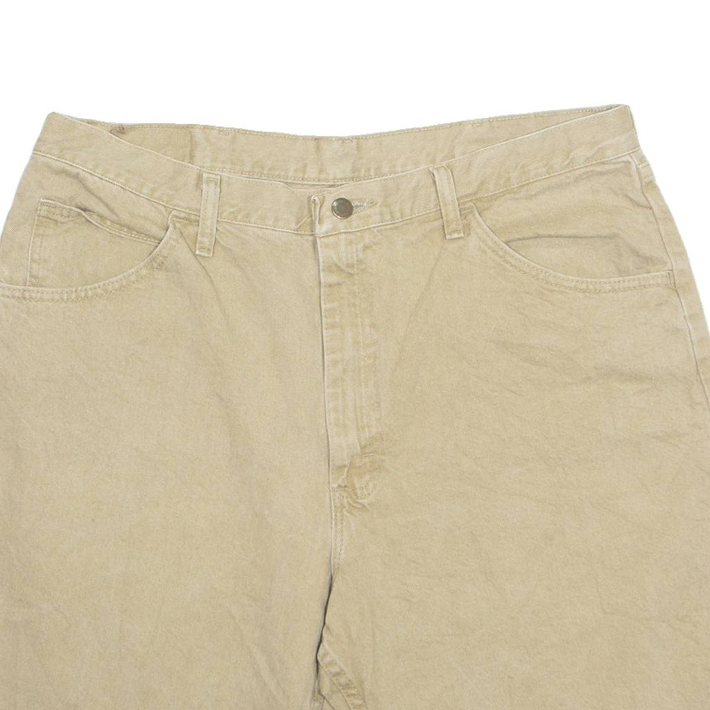 WRANGLER Mens Denim Shorts Beige XL W37
