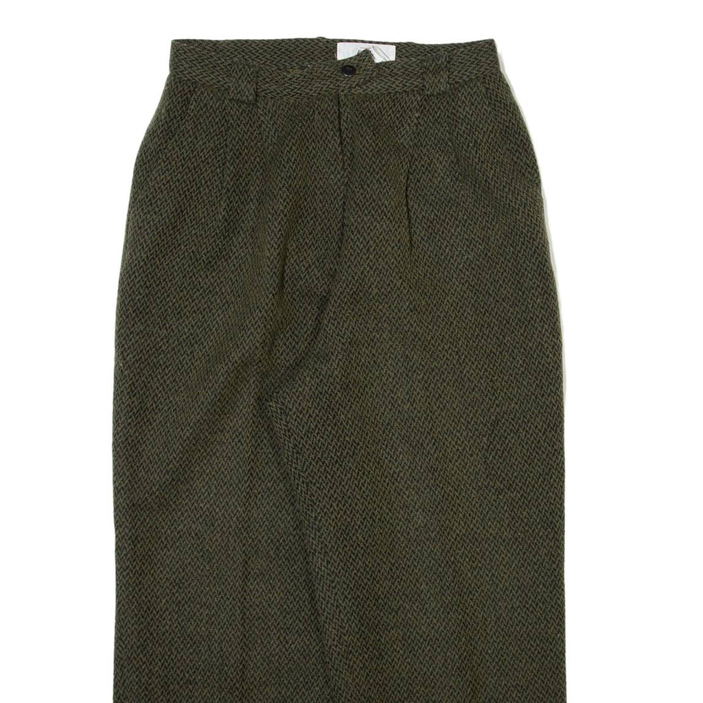 EMMA Womens Trousers Green Relaxed Tapered W26 L24