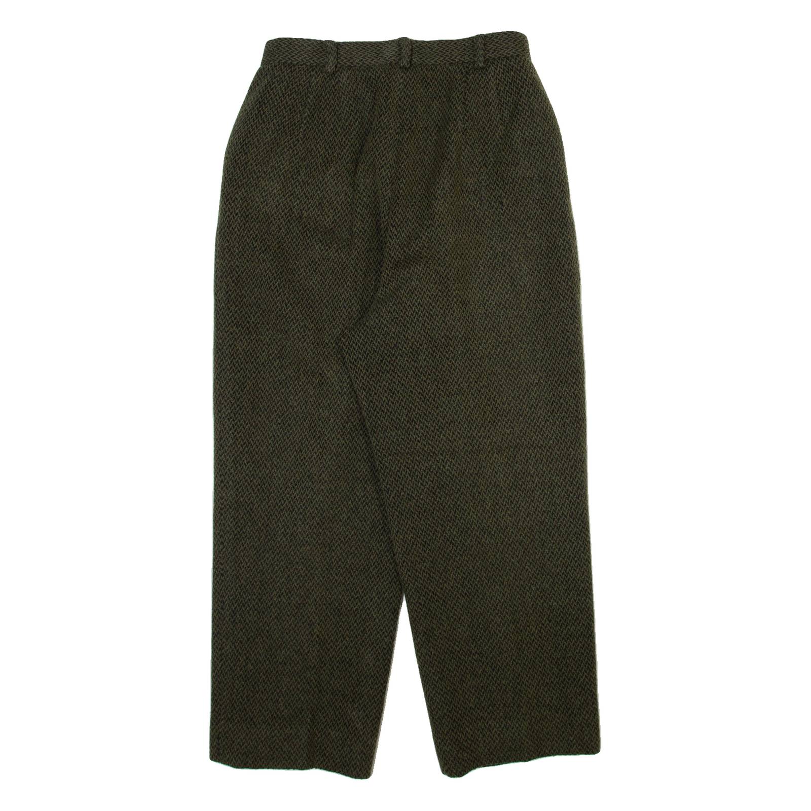 EMMA Womens Trousers Green Relaxed Tapered W26 L24