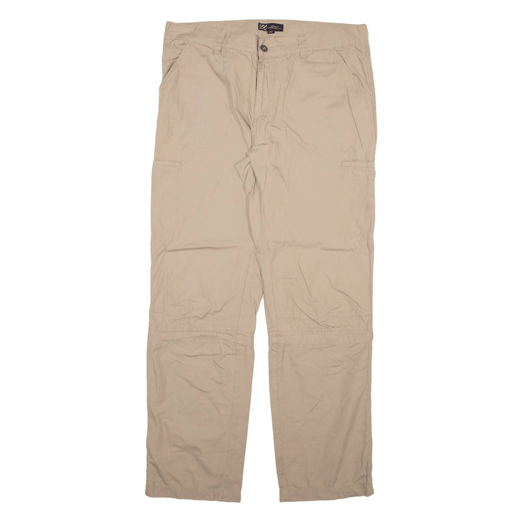 WATSON'S Detachable Legs Mens Trousers Beige Relaxed Straight W36 L33