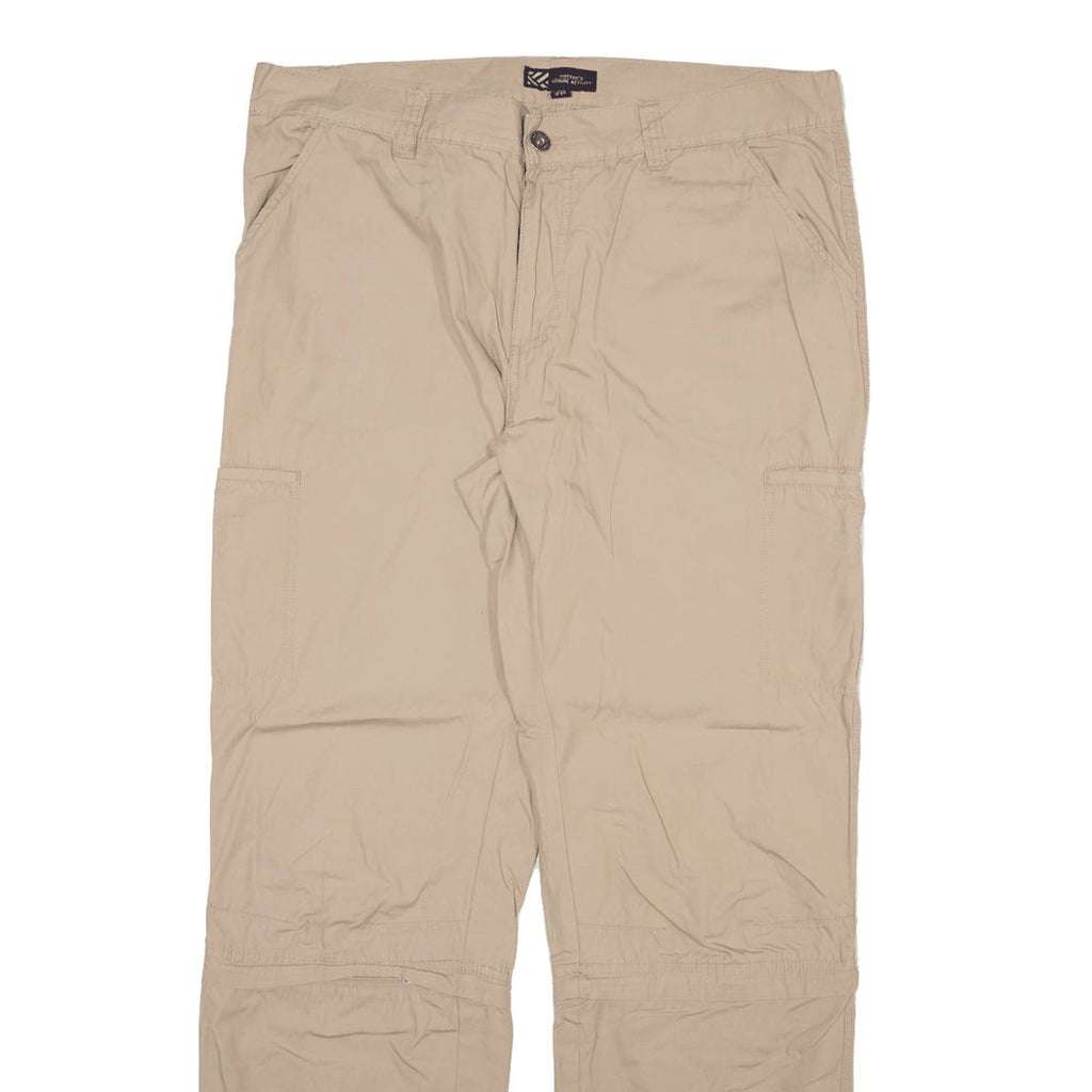 WATSON'S Detachable Legs Mens Trousers Beige Relaxed Straight W36 L33