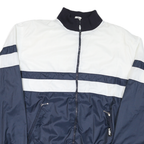 KILLY Mens Blue & White Zip Jacket M Polyester Blend Colourblock Casual