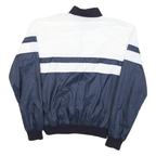 KILLY Mens Blue & White Zip Jacket M Polyester Blend Colourblock Casual