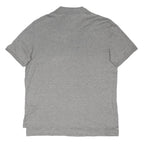 POLO RALPH LAUREN Mens Grey Short Sleeve Plain L Cotton Blend Polo Shirt