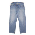 LEVI'S 501 Mens Jeans Blue Regular Straight Denim Light W36 L27 Classic Button