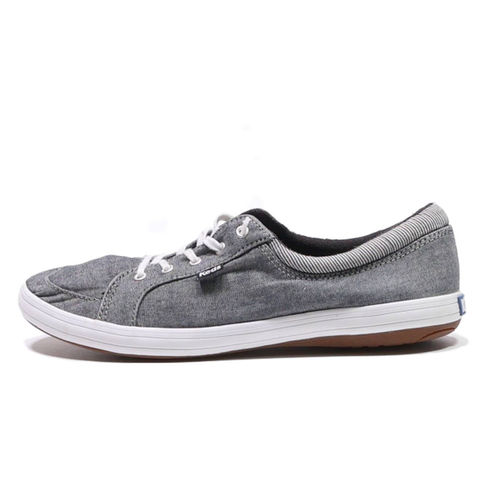 KEDS Low Top Trainers Grey Synthetic Womens UK 5.5