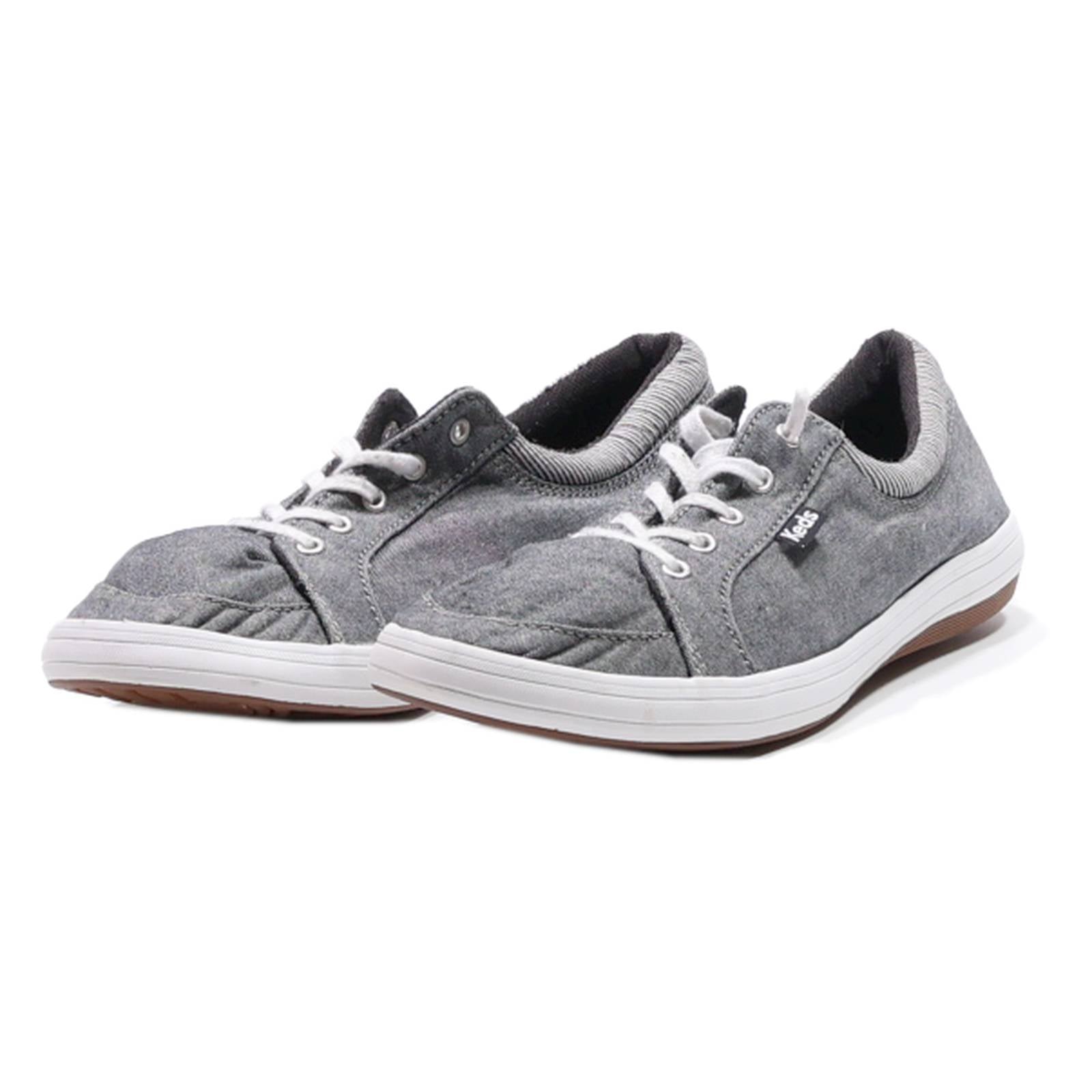 KEDS Low Top Trainers Grey Synthetic Womens UK 5.5