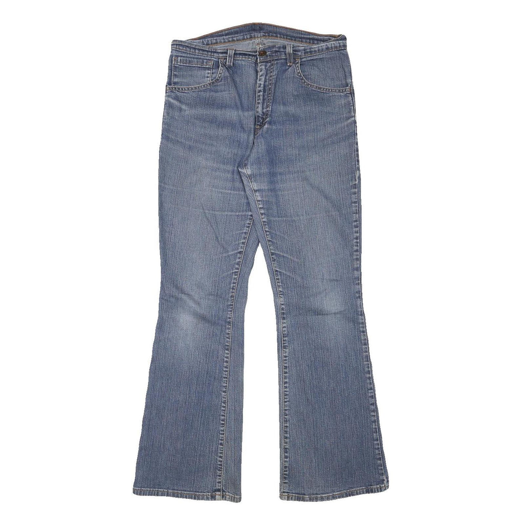 LEVI'S Womens Regular Fit Blue Flared Denim Light W30 L29 Jeans Zip Cotton Blend