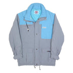 MAMMUT Mens Blue & Grey Jacket S Polyester Blend Zip Outdoor Classic Fit